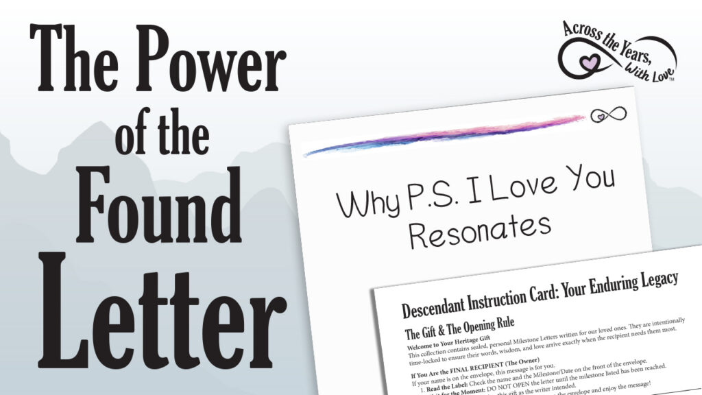 Text says, "The Power of the Found Letter".